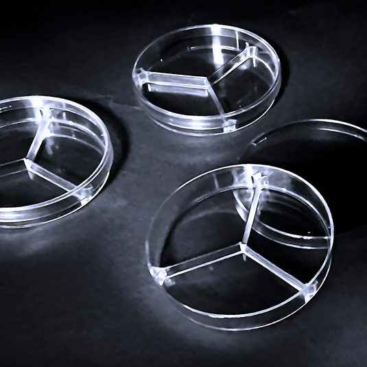 Petri Dishes  Ø90 mm triple vents 3 sectors